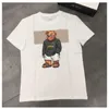 2024 Koszulki modowe dla dzieci luksusowe designerskie koszulki TEE TEES luźne rozmiar dla chłopców dziewczęta kreskówka niedźwiedź haftowany