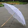 Guarda-chuvas lace puro algodão bordado guarda-chuva guarda-chuva parasol decoração de dama de honra #