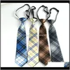 Krawatten Mode Accessoires Drop Lieferung 2021 Pre-Tied Boy Slim Narrow Solid Neckwear Elastic Toddle Tie Kinder Baby Schule Kinder Hochzeit P