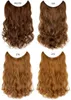 18 inch Wave Loop Micro Ring Vislijn Hair Extensions Bundels 28 cm Brede Synthetische Inslag in 36 Kleuren MW80082302555