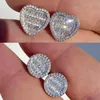 mens cubic zirconia earrings