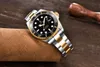 Wristwatches Gold Mężczyźni Zegarek Mechaniczny Luksusowy Automatyczny Dla Yacht Master 8215 Movt Sapphire Kryształowy Nurkowanie Swim Zegar Zegar Mężczyzna