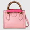 Borsa Tote Borse Bambù Doppio manico in metallo dorato Lettera decorazione borsa a tracolla grande capacità stile moda design219Y