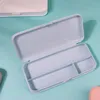 Plastic Pencil Cases Student Stationery Eraser Pen Case Classroom Desktop Stationery Storage Box High Capacity Pens Boxes Estuches De Plastico Para Lapices