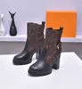 2023 حذاء الصحراء نجم Trail Trail Boots Women 100 ٪ طباعة جلدية حقيقية شتاء الأحذية Martin Boots Size US4.5-11