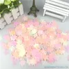Décoration de fête 15g / sac 1 pouce (2,5 cm) couleurs lumineuses mixtes rose rose papier tissu papier tissu de tissu confetti table de mariage décorations