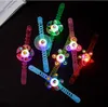 Party Favor Night market led Gloves small toys creative finger tip top spinning children's ring bracelet adult nightclub gadgets EWF973