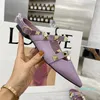 2021 Women Sandals Pointed Toe Ladies Sandals Slippers Flat Slides Causal Shoes Luxury Female Causal Heels Sandals