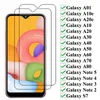 9H schützende gehärtete Glasfolie für Samsung Galaxy A01 A10e A20e A10 A20 A30 A40 A50 A60 A70 A80 A51 A71 Note 5 3 3 2 S7 S6 S5