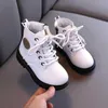 Kids Martin Boots Boys Shoes Autumn Winter Leather Children Fashion Toddler Girls Warm Snow 211227