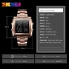 Skmei Top Luxury Fashion Sport Watch Mężczyźni Ze Stali Nierdzewnej Zegarek Zegarki Odliczanie LED Wyświetlacz Zegarek Reloj Hombre 1369 Q0524