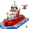 Peking Ocean Leader Icebreak Antarktis Research Ship Building Block Bricks 6000pcs Modell leksaker för barn julklappar