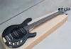 5 strängar Neck-Thru-Body Ash Electric Bass Guitar Med Dots Inlägg, HH Pickups, kan anpassas