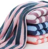 The latest 75X35CM size solid-color towel, striped style selection, plus thick, absorbent and soft facial cleansing towels