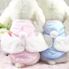 Angel Dog Clothes Coat för hundar Jacka Hoodies Small Pet Puppy Costume Cat Pajama Outfit Apparel