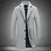 MRMT Brand Men's Jackets Long Solid Color Single-breasted Trench Coat Casual Overcoat for Male Jacket Outer Wear Clothing 211011