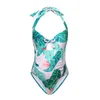 Maternity Swimwear Summer Women Suspender Leaf Print Swimsuit Sexy Pregnancy One Piece Pregnant Bathing Suit Beachwear OnePiece S6714314