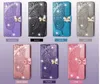 Estuches para teléfono con billetera para iPhone 14 13 12 11 Pro Max X XS XR 7 8 Plus Big Butterfly Embossing Rhinestone PU Leather Flip Kickstand Case con ranuras para tarjetas