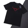 21ss most fashion t shirt men classic designer tees Noble red triangle print Year of the Ox limited style 230 g Combed cotton Comf241Z