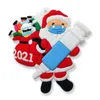 Gepersonaliseerde zachte PVC Christmas Decorations Santa Snowman Christmas Family Wenes hanger met touw LLB8777