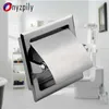 Onyzpily badrum toalettpapper hållare krom finish rostfritt stål vävnad låda svart vägg monterad 210709