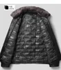 Cuir Doudounes Manteaux Hommes Veste D'hiver En Peau De Mouton À Capuche Mode Parkas Épaissir Chaud Tops Imperméable Mâle Survêtement Pardessus Homme Vêtements