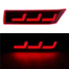 1 par com sinal de torneamento de água luz de freio para perodua myvi 2018-2021 traseiro led bumper refletor luz barba carro