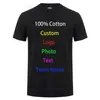 Tシャツの男性カスタマイズされたテキストDIYあなた自身のデザイン写真プリントアパレル広告TシャツG1222