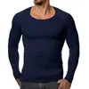 Heren truien herfst winter gebreide trui mannen lange mouw gestreepte truien solide slim fit mannen pullover Suiner Hombre 2111006