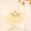 Baby Mädchen Spitze Strass Krone Haarschmuck Haarnadel Prinzessin Geburtstag Kinder Kopfbedeckung Kinder Perlen Gaze Stirnband D155