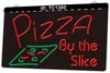 TC1380 Pizza von der Slice Bar Pub Dual Color Light Zeichen LED 3D -Gravur Großhandel Einzelhandel