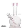 Mini Bong 7.4inches Hookah Classics "O" Style Bubbler Bra funktion Pipe Portable Glass Water Pipes