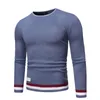 de algodn alta qualità marca para hombre manga larga maglie cuello redondo punto casual Top ropa 210813