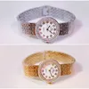 Rose Gold Klockor Kvinnor Lyxig designer Märke Diamant Armbandsur för Kvinnor Rostfritt Stål Kvinnor Klockor Montre Femme 210527