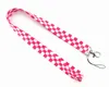 20pcs Keychains Karikatür Grid Lanyard Anahtar Keychain Anahtarlar Rozeti Kimliği ID Cep Telefonu Anahtar Yüzük Boyun Kayışları Aksesuarlar