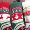Kerst Sokken Gebreide Open haard Xmas Tree Neffen Hangen Kous Party Decoratie Kinderen Candy Bag Gifts
