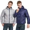 NewBang Reversible Men's Down Jacket With Hooded Puffer Ultra Light Down Jacket Men Autumn Winter Double Side Feather Parka Y1103