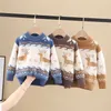 Autumn winter Baby Children Clothing Boys Girls Knitted pullover toddler Sweater Kids Christmas Wear 2 3 4 6 8 years 211201