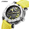 Sinobi Hot Men's Sports Quartz Wristwatches Top Luxury Brand Man Silicone Watch Military Stainless Steel Clock Relogio Masculino Q0524