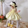 Robe de bébé espagnole Filles Lolita Princesse Robes Enfants Anniversaire Eid Fête de Pâques Robe de Bal Enfants Dentelle Espagne Boutique Dreeses Q0716