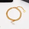 2021 Damenmode Außenhandel Brief Liebe Perlenarmband Damen luxuriöse Modelle Multi-Accessoires 316L Edelstahl 18K Gold Silber Rose Armbänder