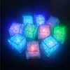 2021 Multi Color LED Flash Lights Water Ice Cube Light Nouveauté Safe Crystal Wedding Bar Party USA Stock