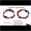 Beaded, Strands Jewelry Drop Delivery 2021 Fashion Natural Stone For Women Men Irregular Shape Quartzs Beaded Yoga Bracelets Pulseira Masculi