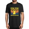 Divertente Chicken Pew Madafakas Gangster Meme T-Shirt Vintage Men Cotton Tee Top 210629