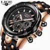 Relogio Masculino Nouvelle Montre De Mode Hommes LIGE Top Marque Sport Montres Hommes Étanche Quartz Horloge Homme Casual Montre-Bracelet Militaire 210407