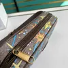 Najnowsze modne torby designenowe mężczyźni i kobiety torebki na ramionach torebki plecaki Crossbody Pack Portfel Top Fail 0329 #60268G