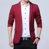 Masculino Moda Blazer Jacket Slim Cotton Suit and Men Casual Męski Anglia Wiosna Blaser M-5XL Size Sprs Męskie Bluzy Bluzy