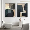 Colori astratti Combinazione in tela dipinti stampati poster geometrico marrone immagini artistiche murali moderne per soggiorno decorazioni per ufficio3709023