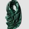 Lenços caxemere lenço de seda e xales para mulheres inverno quente sólido quatro estações ponchho senhoras wrap