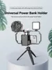 Supporto universale per power bank regolabile per banche con intervallo di larghezza da 53 mm a 81 mm Riprese video per vlogging